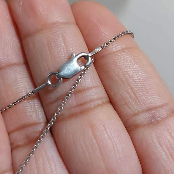 Amethyst And Diamond Heart Pendant Sterling Silver Necklace 925 PAM Italy - Picture 6 of 8